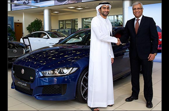 Al Tayer Motors Hands Over the new Jaguar XE to Forward Thinker' Anas Bukhash in the UAE
