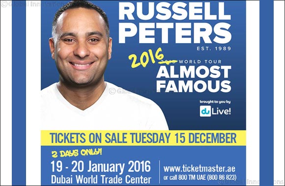 Russell Peters Live in Dubai Announced for 19 & 20 January 2016