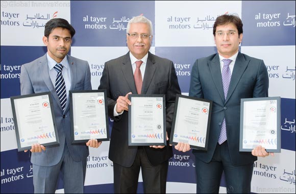 Al Tayer Motors Receives Five ISO Certifications