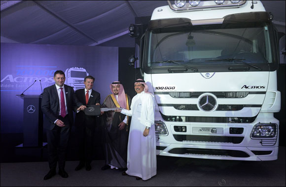 100,000th Mercedes-Benz Actros handed over to Messrs. Al Khaldi