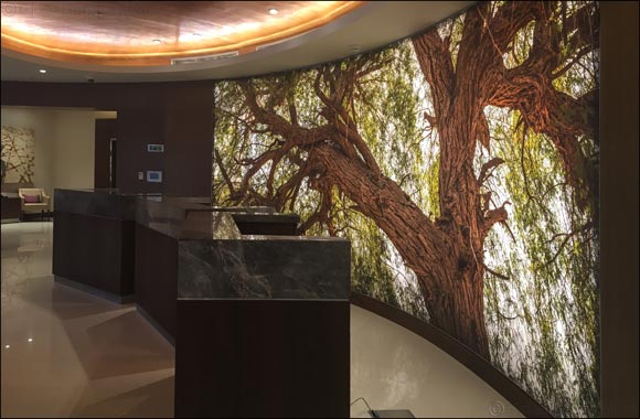 The French Art Design Studio: ARTASA, contributed to the signature interior of the public area of the new Marriott Courtyard hotel in Riyadh