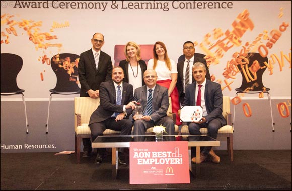 McDonald's UAE awarded as an Aon Best Employer UAE 2016