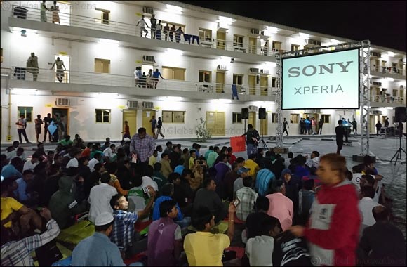 ‘Cinema under the Stars' experience from Sony Mobile charms more than 1,000 labourers