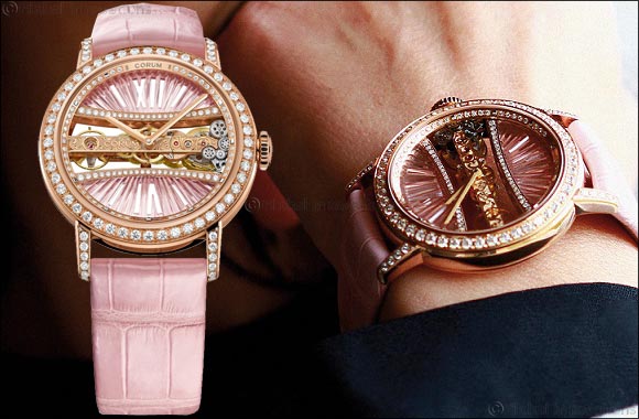 Corum's Lady Golden Bridge Round 39 mm an ideal gift for Valentine's Day