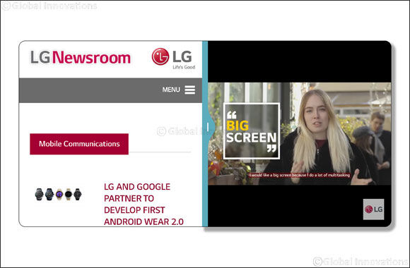 LG G6 offers ultimate user convenience and productivity with fullvision display