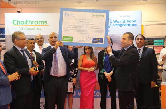 Choithrams Donates AED 1.3 Million To The United Nations World Food Programme To Fight Child Hunger