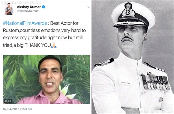 Akshay Kumar announced Best Actor at The 64th National Awards India