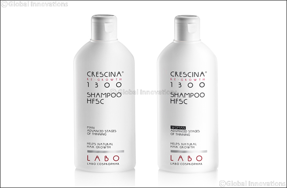 Avoid thinning hair with Crescina's Re-Growth HFSC shampoo