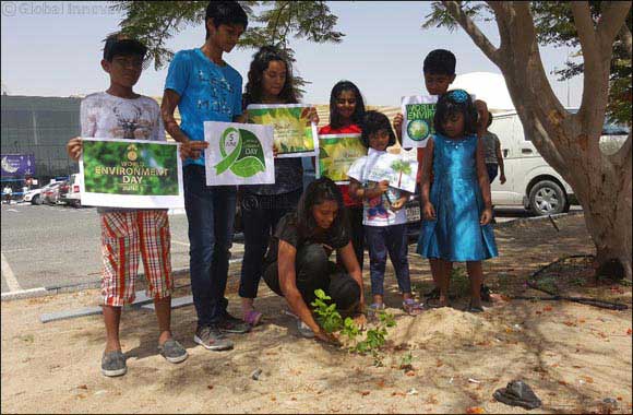 Dubai Outlet Mall celebrates Environment Day 2017 by planting saplings with kids from the community