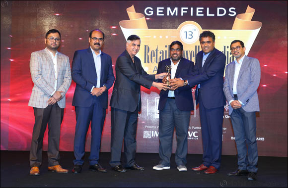 Malabar Gold & Diamonds receives Gemfield's ‘Retail Jeweller India Award'