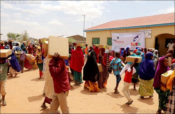 Aster distributes 150,000 Salma food packets among famine affected people in Somalia