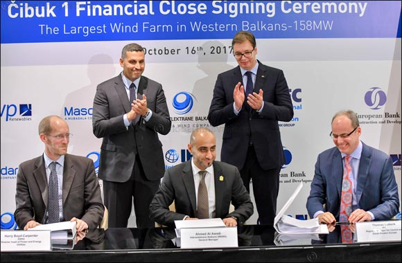 Masdar-led joint venture agrees financing for largest wind farm in Serbia