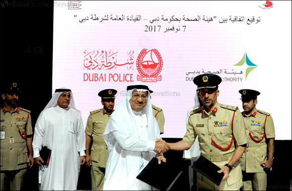 Dubai Health Authority ( DHA) and Dubai Police sign MoU to extend cooperation in humanitarian and charitable work.