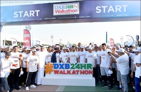 Sheikh Mansoor Leads Star-studded DXB 24hour Walkathon