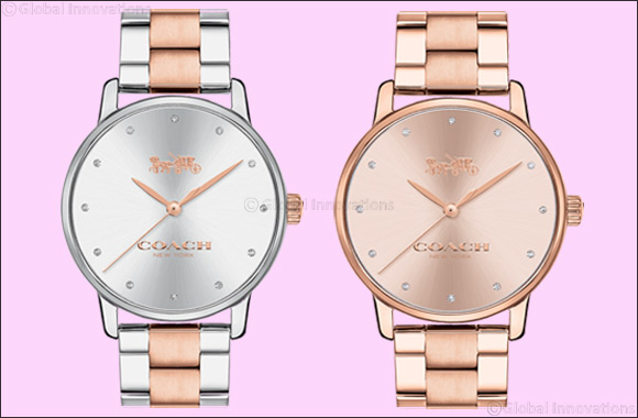 Coach presents the Grand Stainless Steel Bracelet Watch Collection