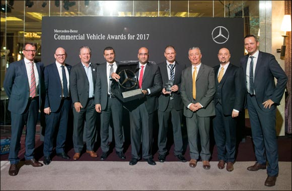 Emirates Motor Company Commercial Vehicles wins two prestigious titles at the 2018 Mercedes-Benz Commercial Vehicles MENA Conference