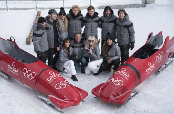 International stars join OMEGA at the Olympia Bob Run in St. Moritz