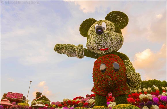 Dubai Miracle Garden celebrates upcoming 90th anniversary of Mickey Mouse with record-breaking 18-metre floral sculpture