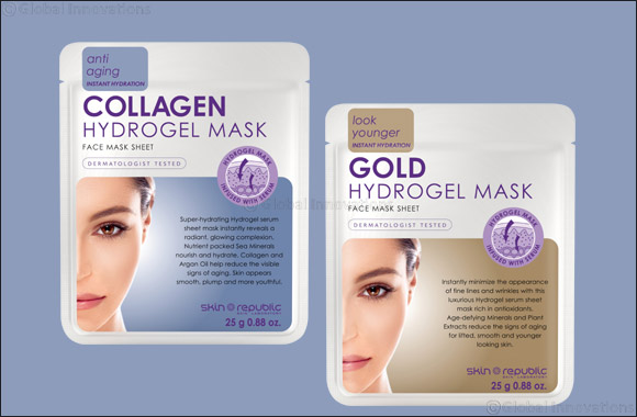 Stay healthy & hydrated  with Skin Republic Hydrogel Masks