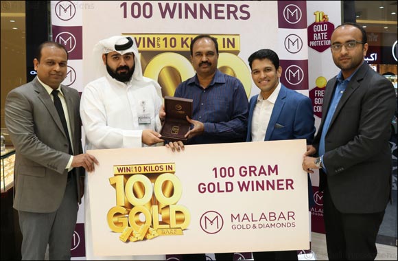 10 Kg gold for 100 winners at Malabar Gold & Diamonds