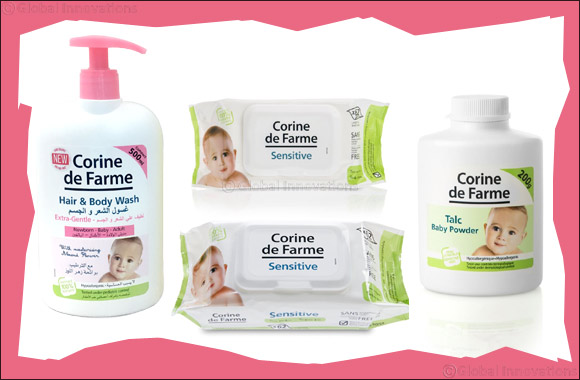 Care for your baby's sensitive skin  with Corine de Farme