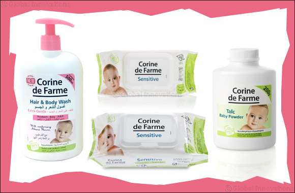 Care for your baby's sensitive skin with Corine de Farme