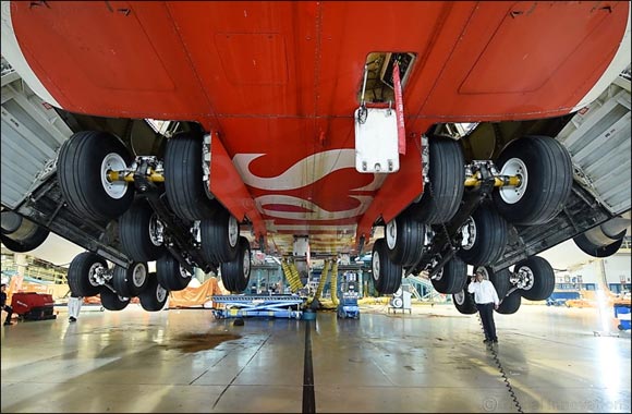 Emirates Engineering executes first complete landing gear change for Emirates A380 aircraft