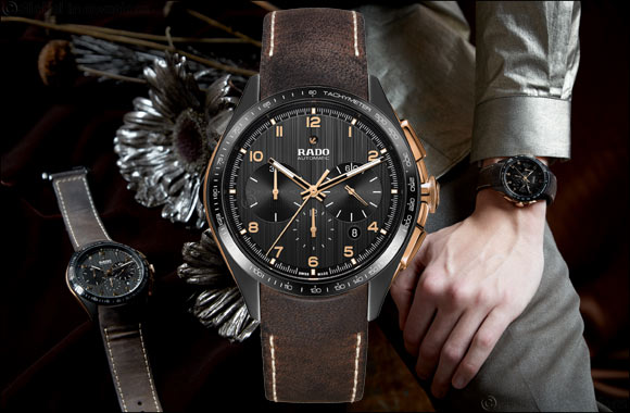 The new Rado HyperChrome Chronograph in bronze and high-tech ceramic