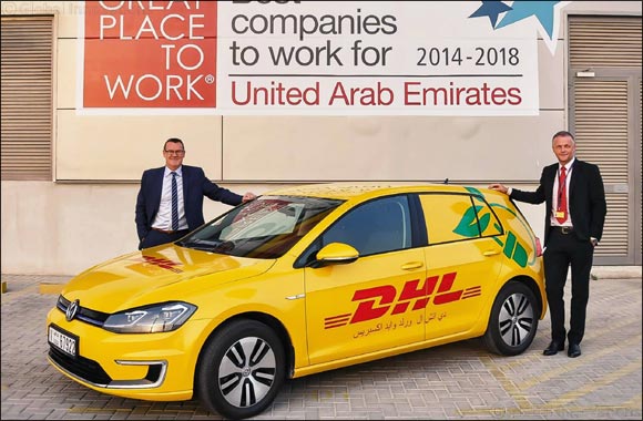 DHL Express drives energy efficient solutions with new electric vehicles in Dubai