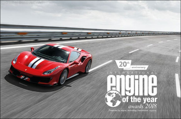 Ferrari's turbo-charged V8 is voted the best engine of the last 20 years