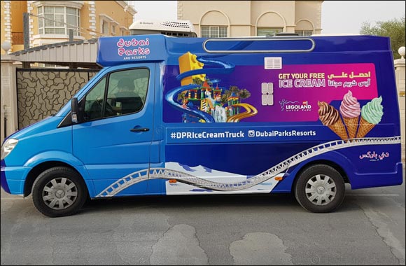 Dubai Parks and Resorts' roaming ice cream van spreading joy among families and kids in UAE neighbourhoods until 13 August