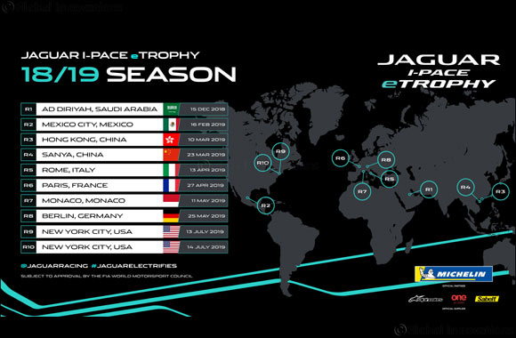 Debut Jaguar  I-PACE eTROPHY Calendar Announced