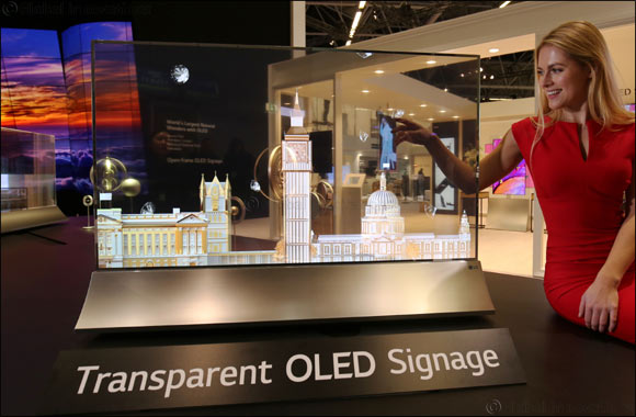 LG showcases the future of Digital Signage by unveiling its all-new Transparent OLED display at GITEX 2018