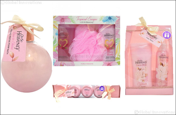 Oh So Heavenly!  Bath Sets from Glambeaute.com that make a great gift this festive season