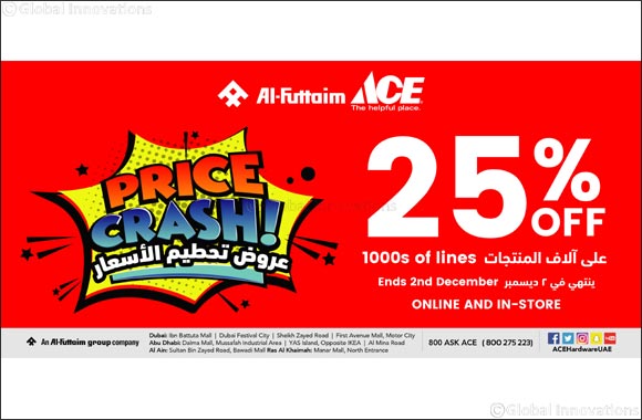 Al-Futtaim ACE Price Crash Sale offers massive deals