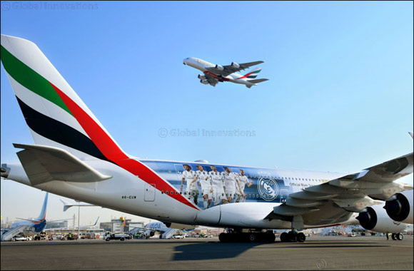 Emirates unveils new Real Madrid A380 decal