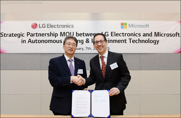 LG  Partners With Microsoft to Accelerate Automotive Revolution