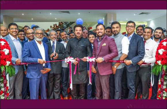 Bollywood Actor Anil Kapoor inaugurated 2 new outlets of Malabar Gold & Diamonds in UAE which was witnessed by a huge gathering