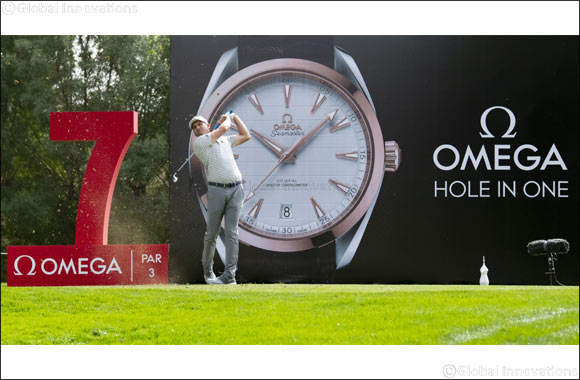 Sergio Garcia and Tommy Fleetwood tee off at the 2019 OMEGA Dubai Desert Classic