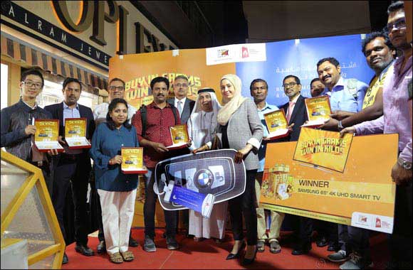 6.5 million worth of prizes won by jewellery shoppers this Dubai Shopping Festival