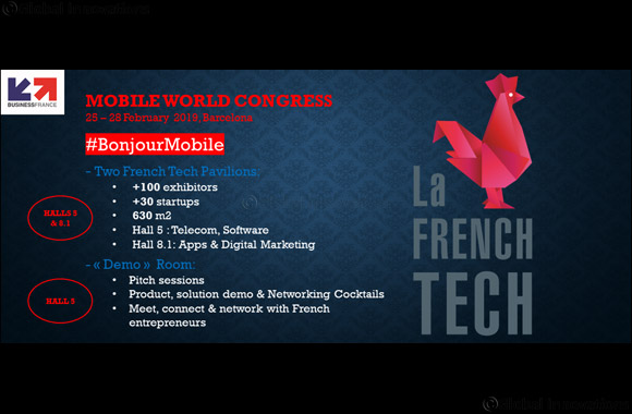 The French Tech takes centre stage at the Mobile World Congress 2019 (MWC) in Barcelona (Spain)