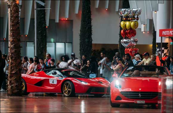 UAE's first ever Ferrari Cavalcade with 100 sports cars drives through Ferrari World Abu Dhabi