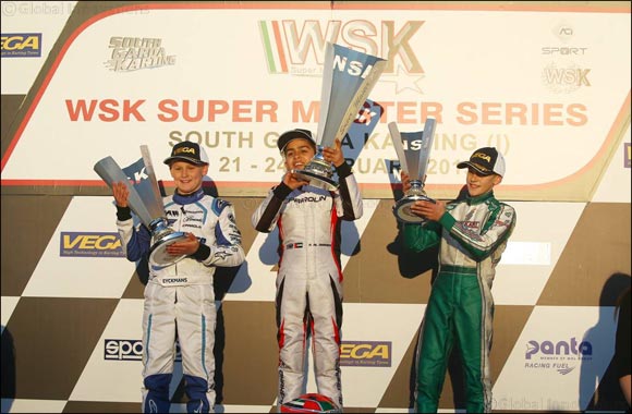 Young UAE Karting Star Rashid Al Dhaheri Delivers Resounding Victory in WSK Super Master Series