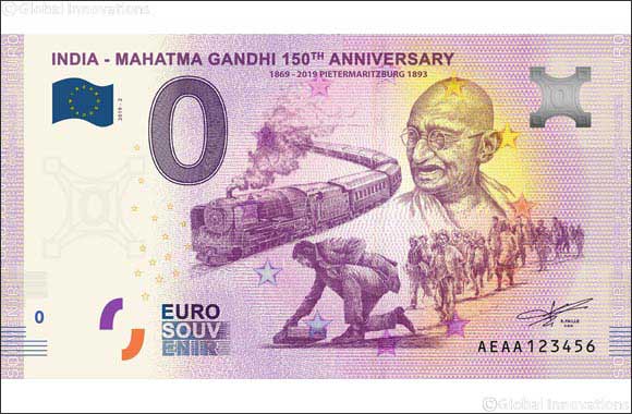 First-ever Euro Souvenir Banknotes launched to celebrate Gandhi's 150th birth year