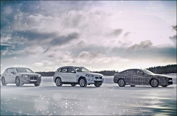 The BMW iX3, the BMW i4 and the BMW iNEXT undergo cold testing in the Arctic Circle