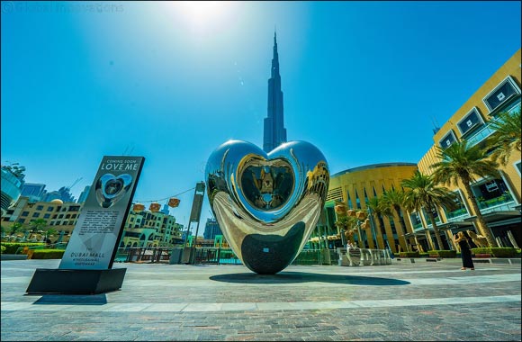 Huge version of ‘LOVE ME' heart sculpture unveiled in Downtown Dubai