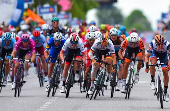 UAE Team Emirates' Simone Consonni Fights His Way to a Third Place Finish at the Giro