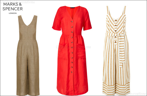 marks and spencer linen summer dresses