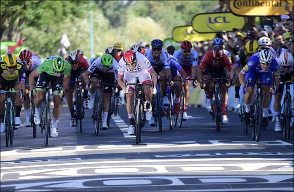 UAE Team Emirates Opens Its Account at the Tour De France With a Second Place Finish in Stage Four