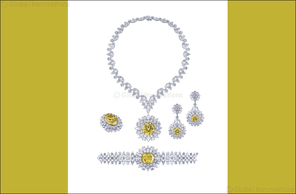 Mouawad unveils the Mouawad Dragon Yellow and White Diamond Suite, featuring the largest round brilliant vivid yellow diamond in the world